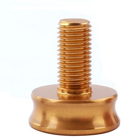 M8 Kurbelarmschrauben, MoreChioce Aluminiumlegierung Fahrrad Kurbelarm Befestigungsschrauben Kurbelsatz-Innenlager Kurbel Schraube Kurbelgarnitur Schraube mit Gewinde BB-Achsenschrauben,Gold