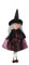 BYNYXI 3 Stück Halloween Hexe Puppe, Hängende Halloween Deko Hexe Figure mit Besen Halloween Puppen für Halloween Party Dekoration Hexen Wichtel Puppe Schlafzimmer Desktop Dekoration,12cmx5cm