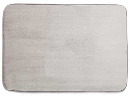 SWEET HOME - Tappeto Bagno Antiscivolo in Foam Assorbente Ideale anche come Tappeto Camera da Letto e Cameretta Bambina e Bambino, Tappetino Bagno Morbido e Lavabile - Tappeto Cucina 70x50, Frost Grey