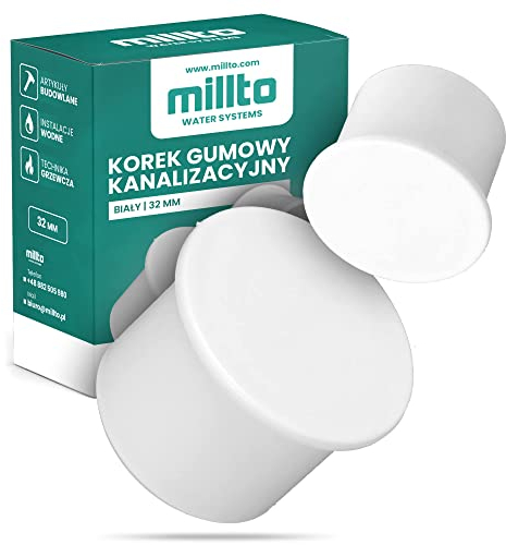 Millto™ Muffenstopfen HT Rohr Ø DN 32 mm Weiß | Abwasser Kappe Kunststoff Abflussrohr Kunststoffstopfen PVC PP Verbindung Anschlussstück Deckel
