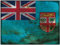 Ontrada Blechschild 30x40cm gewölbt Flagge Fidschi Flag of Fiji Rost Deko Geschenk Schild