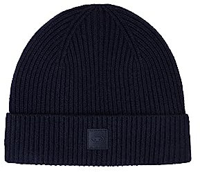 TOM TAILOR Herren 1038514 Beanie Wollmütze, 13160-Knitted Navy Melange, OneSize