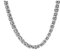 Edelstahl Byzantine Königskette 60 cm, Männer Ketten Silber Herren Legierung Kette Schmuck Breit 10MM Freundschaftskette Jungen