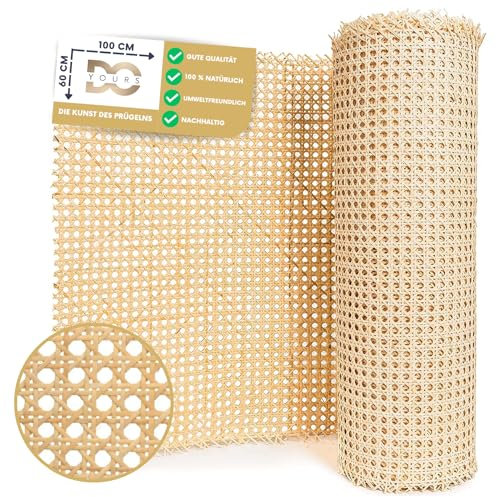 Rolle zum Flechten für Möbel, Natürliches Rattan-Geflecht, Traditionelles Französisches Flechten für EIN Ästhetisches und Widerstandsfähiges Ergebnis, Ideal für DIY, Stühle, Schränke und Möbel