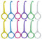 KQNM 12 Stück Zahnpflegesets Aligner Removal Tool, Unsichtbare Zahnentfernung Aligner Chewies Removal Tool Kit Aligner Zahnhaken Oral Retainer Remover für unsichtbare Zahnspangen-sechs Farben