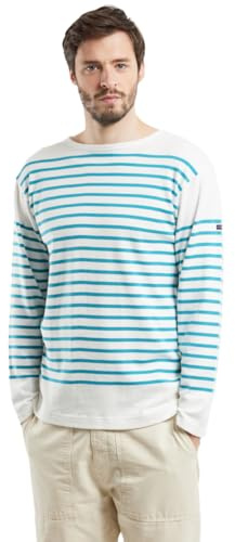 Armor Lux Herren Marinière Admiral Pullover, Milk/Pagoda, L