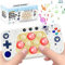 Puzzle Pop-It Spiel,2023 Neu Quick Push Pop-It,Dekompressionsdurchbruch-Puzzle-Spielmaschine,Elektronischer Whack Mole Spiel,Pop-It Pro Light Up Game,Pop It Fidget Spielzeug (B-Weiß)