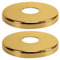 2 x 21mm G1/2 Doré Collier Soupape Trou Couverture Robinet Rosace de Robinet Acier Cache Tuyau De Douche