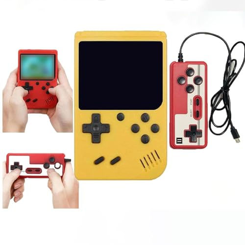 Console De Jeux Portable, Retro Handheld Game Console Retrogaming Retro avec 400 Jeux Classiques, 2 Joueurs Meuble TV Consoles de Jeu Portables, Cadeaux de Noël