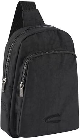 camel active Journey Herren Handtasche Sling Bag Rucksack, 5 L Schwarz