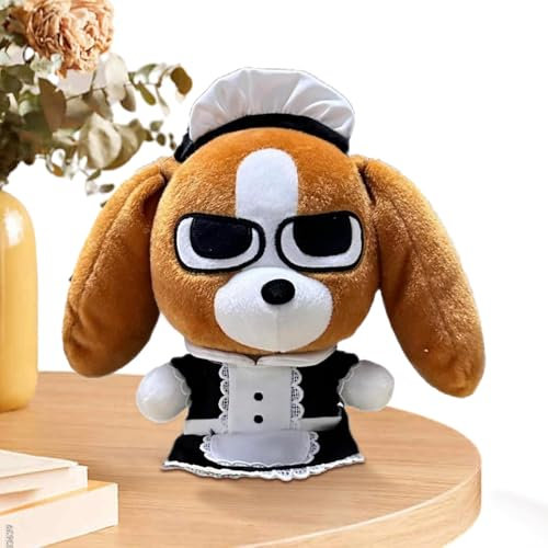 Rukjmqi Angry Dog Stofftier, Angry Dog Plüschtier | Dienstmädchen-Welpen-Kuscheltiere,Gefüllte Spielzeug-Cartoon-Puppe, Plüschspielzeug-Hunde-Plüschtier, Angry Puppy-Sammelpuppen, Heimdekoration