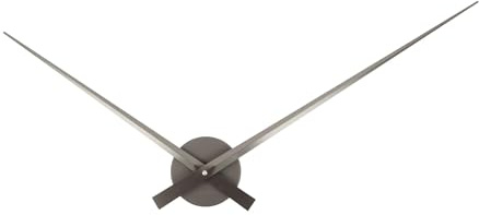 Karlsson Wanduhr Little Big Time Metallic - Grau - 77.5x2.2x77.5cm - Rund - Aluminium - Wanduhr Modern Wohnzimmer - Wanduhren