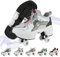 NKWVHI Schuhe mit Rollen für Jungen Mädchen,2 in1 Verstellbare Rollschuhe Schuhe,Quad- Rollschuhe Schuhe,Rollschuhe Damen Geburtstagsgeschenk