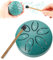 3 Zoll Zungentrommel Stahl Tongue Drum, 6 Töne Handpan Percussion Instrument, Mini Pan Drum mit Schlägeln, Ideal für Anfänger und Kinder, Perfekt für Meditation, Yoga und Klangheilung, Inkl. Tragetasc