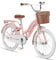 Chillaxx Bike Linda Premium Kinder City Bike in 20 Zoll - Fahrrad für Mädchen, Jungen, Hollandfahrrad Citybike Kinderfahrrad, geeignet für 6,7, 8, 9, 10, 11 Jahre (Rosa)