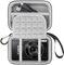 Lacdo Camera Carrying Case for Canon PowerShot ELPH 360/200/185/180/190/350, Sony Cyber-Shot DSC-W830/WX350/WX500/W810/W800 Digital Camera, Hard EVA Protective Camera Storage Trave Bag, Black+Gray