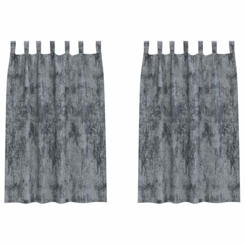 vidaXL Velvet Curtains 2 pcs Silver Grey 175 x 140 cm Velvet, Modern Velvet Curtains, Room Darkening, Thermal Insulation, Stylish Indoor Window Treatments, Functional Decor, Elegant Drapes