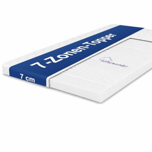 Wolkenwunder Wellflex XXL 7-Zonen-Topper 80 x 200 cm, extra fest, 7 cm