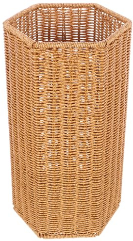 BESPORTBLE Regenschirmaufbewahrungshalter mit Großer Kapazität aus Eisen und Pp Rustic Design und Zarter Gewebter Struktur für Büro und Indoor Use im Eingangsbereich