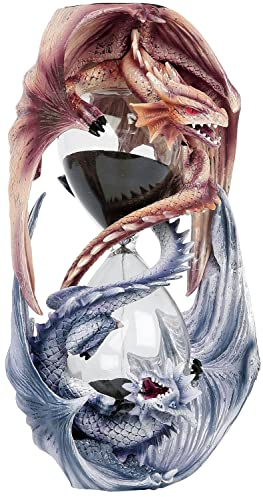 Nemesis Now Sablier Les Gardiens du Temps d’Anne Stokes, en résine, Lilas, 20 cm, Taille Unique