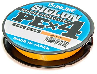 Sunline Siglon PE X4 Orange 150m geflochtene Schnur, Durchmesser/Tragkraft:0.223mm / 13.0kg