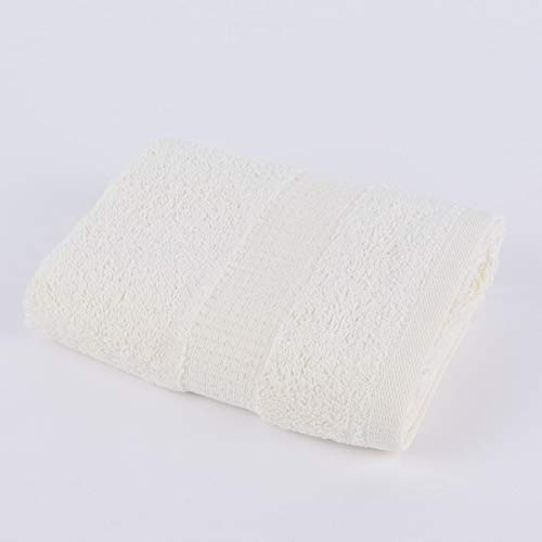 SCHÖNER LEBEN. Qualitätsfrottee Handtuch 100% Baumwolle 500g/qm cremeweiß, Auswahl Größe:Handtuch 50 x 100 cm