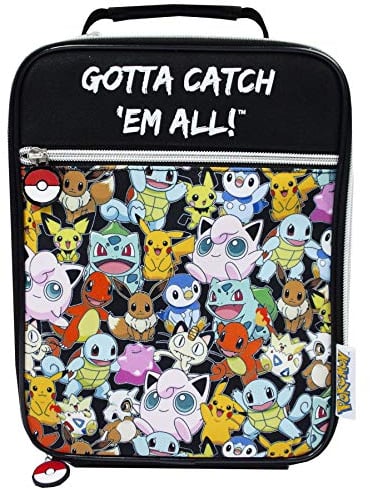 Pokemon Lunch Bag for Kids | Gotta Catch 'Em All Adventure | Boys and Girls Characters Food Container | Carry The Enchantment of Pokémon Everywhere You Go Lunch Bag for Ultimate Fans