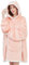 Viviland Pullover Damen Pullover Herren Hoodie Sweatshirt, großer und warmer Hausanzug für Erwachsene, Rosa