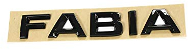 Schriftzug Fabia schwarz Aufkleber Emblem Blackline Logo