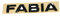 Schriftzug Fabia schwarz Aufkleber Emblem Blackline Logo