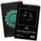 Art-n-Fly Schwarzes Skizzenbuch A5 5.5 x 8.5 : Buch mit schwarzem perforiertem Papier auf Einer Spirale - 100 Blatt Skizzenbuch