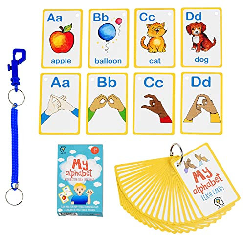 My BSL Flash Cards: 26 British Sign Language Flash Cards - Learn BSL Alphabet Set for Beginners