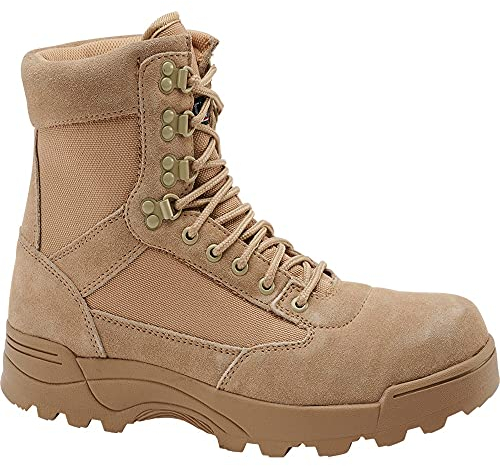 Brandit 9 Eyelet Tactical Boots, camel, 40 EU