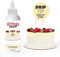 Dekora - Top Drip Chocolat Blanc | Décoration pour Gâteaux de Chocolat Effet Goutte - 180 g