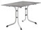 SIEGER Boulevard- Klapptisch mit Polytec®-Platte. Plattenmaß ca.120x80 cm.