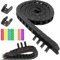 Xiatiaosann Drag Chain Cable Towline 3D Printer 10X20mm R18 Plastic Flexible Drag Chain Wire Carrier Open Type for 3D Printer and CNC Router Mill Machines with 1 Pair Connectors, 1 M