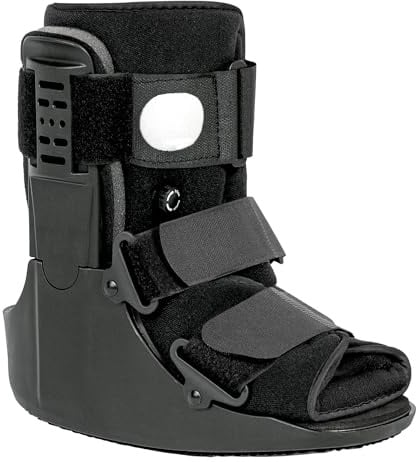Jewlri Air Walking Boot, Fracture Boot Short Walker Protection Fits Left or Right Foot Ankle Support for Injuries Fractures Sprains Black M