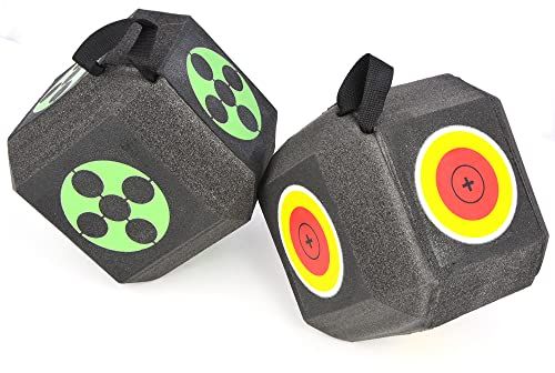 SHARROW Zielscheibe für Bogenschießen Ziele Würfel 3D Schießwürfel Armbrust Zielscheiben 23cm Selbstheilender XPE-Schaum für Jagd Praxis Training Ziel Platz für Recurve Bogen (Grün)