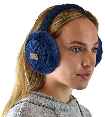 C.C Weiches Winter-Ohrenschützer, warm, verstellbar, Navy