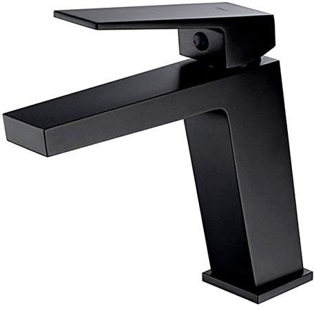IMEX - Grifo de lavabo monomando de baño para agua fría/caliente serie ART Negro Mate - BDAR025-1NG