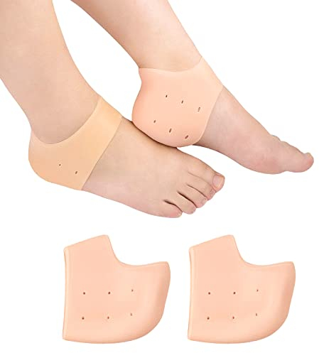2 Stück Fersenschutz Silicon Pads Silikon Fersenschutz für Schuhe Einlagen Fersenpolster Fersensporn Damen Fersenhalter Fersenschoner Antidekubitus Sehr Geeignet für Fersenschmerzen Plantar Fasciitis