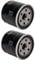 Filtre à Huile Moteur 2 Pièces, Filtre à Huile à Performance étendue pour Moteurs Monocylindre V Twin, 136-7848, 120-4276, 127-9222 Filtre à Huile pour Tondeuse Autoportée