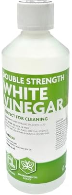Hexeal Double Strength White Vinegar | 500ml | Grease remover and Surface cleaner