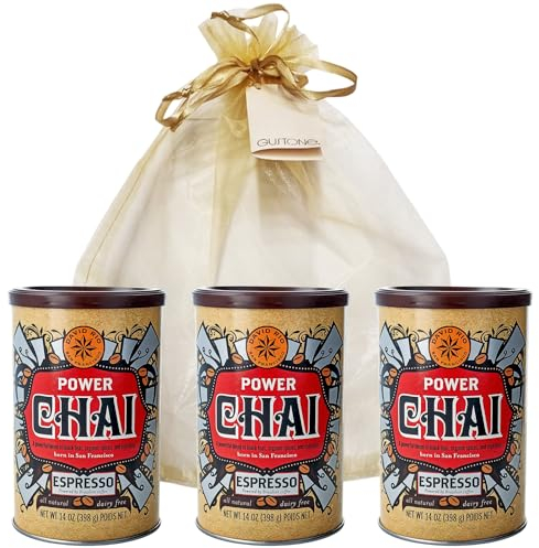 GUSTONE. David Rio Geschenkset Power Chai Espresso 3 x 398g Dosen Chai Latte