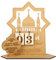Ramadan Kalender aus Holz, Rustikaler 30 Tage Countdown Ramadan Kalender Kinder, Ramadan Adventskalender Eid, Ramadan-Kalender Elegante Mubarak Ramadan Dekoration (Stern)