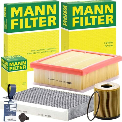 Mann Filter Inspektionspaket | C21002(LX4085)+CUK22022+HU816/2X+256.850.001+MN18 Kompatibel mit 500X (334_),Renegade Suv (bu, B1, Bv),renegade Van (bu, B1)