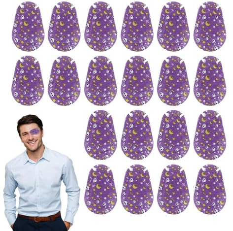 Lambo Cache-œil pour, cache-œil de dessin animé | Bandages pour un seul œil de dessin animé pour | Patch de bandage pour les yeux pour, 20 pièces, patchs pour les yeux pour garçons, filles,