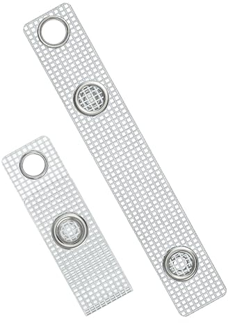 Uniclife 50 pezzi Cinghie Porta badge cinghie per Badge ID con Bottoni a Pressione e Occhielli Clip per Badge in PVC per i Titolari di Carte di Lavoro Portabadge Cordini Portachiavi e Targhette