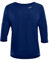 Winshape Damen Functional Light and Soft ¾-arm Top Dt111ls Yoga-Shirt, Dark-Blue, L EU