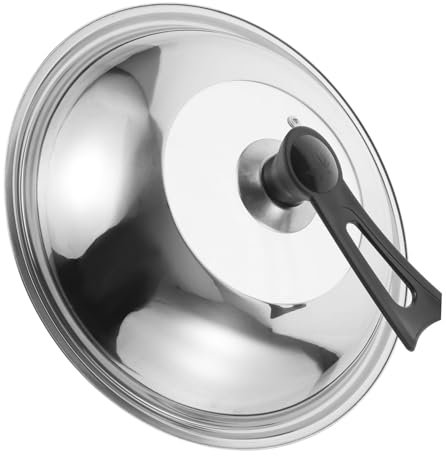 TOPBATHY Tapa De Sartén Inoxidable Tapa Para Olla Diseño Elegante Mango Anticalor